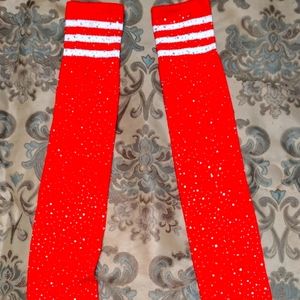 Jewled thigh high socks